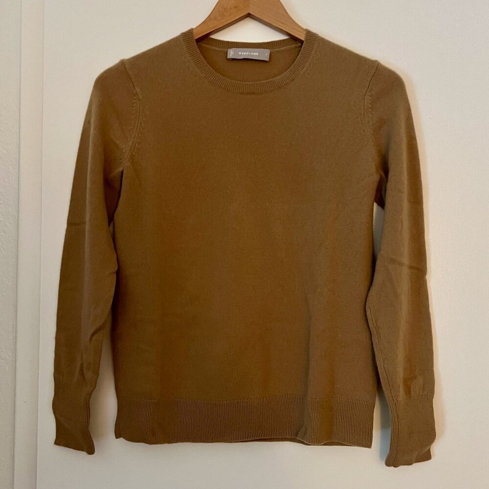 Camel Everlane Classic Cashmere Sweater